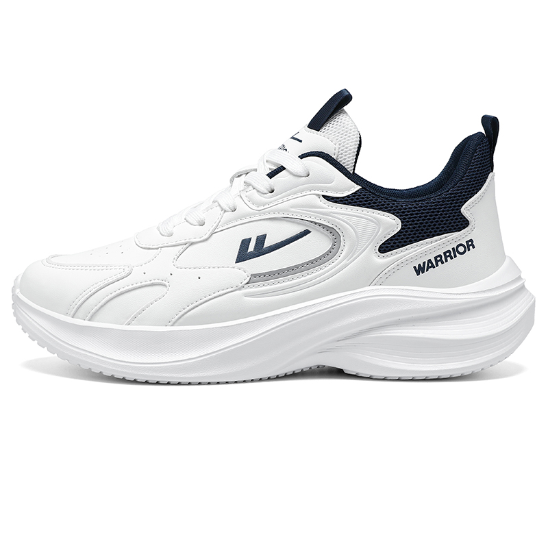 Warrior, fashionable, sports and versatile, black warrior jogging shoes, casual shoes, wear-resistant, breathable and lightweight, low-top running shoes, men's style