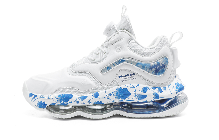 N·HOT Mesh, Leather Slip Resistant And Breathable Height Increasing Mid top EVA Air Cushion Bottom Running Shoes Unisex