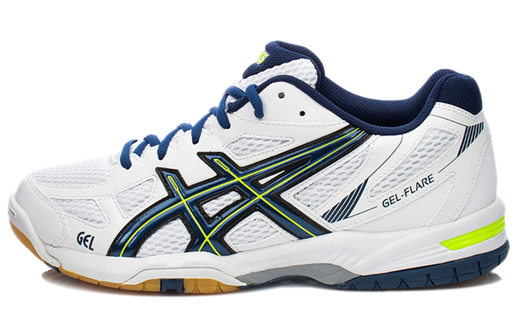 Asics Gel Flare 5 Comfortable Low top Running Shoes Men's White Blue