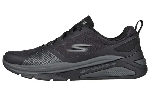 Skechers Go Train Cushioning Abrasion Resistant Breathable Lightweight Low top Running Shoes Men's Black