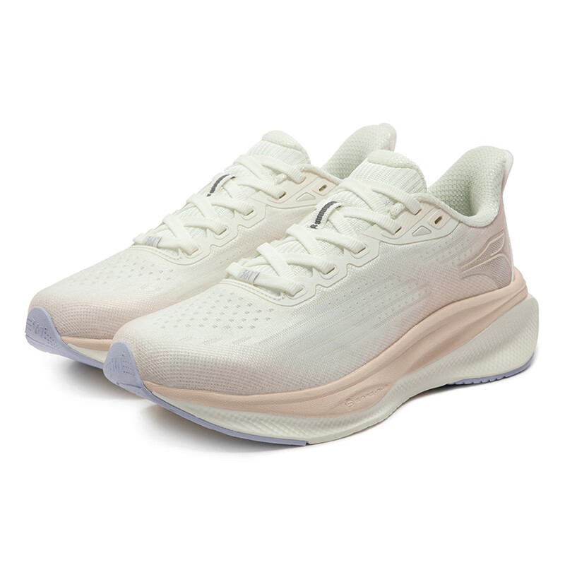 361° Magic Carpet Slip Resistant And Breathable Low top Casual City Commuting Running Shoes Women’s White Pink