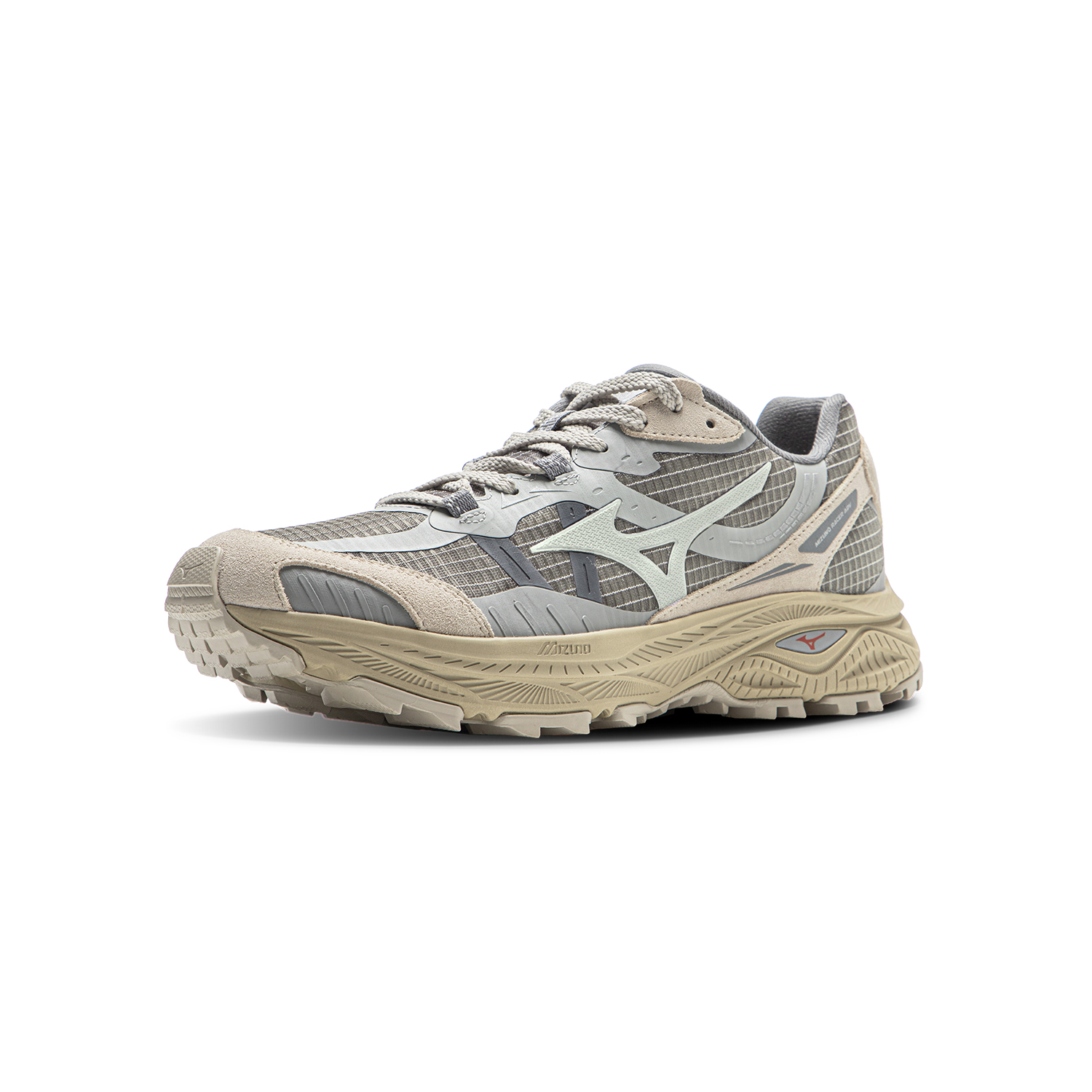 Mizuno Racer ADV Fabric Low top Casual Running Shoes Unisex Medium Gray