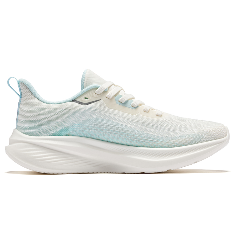 Erke Thunderclap Running Shoes Women’s Low Top Microcrystal White Tranquil Blue