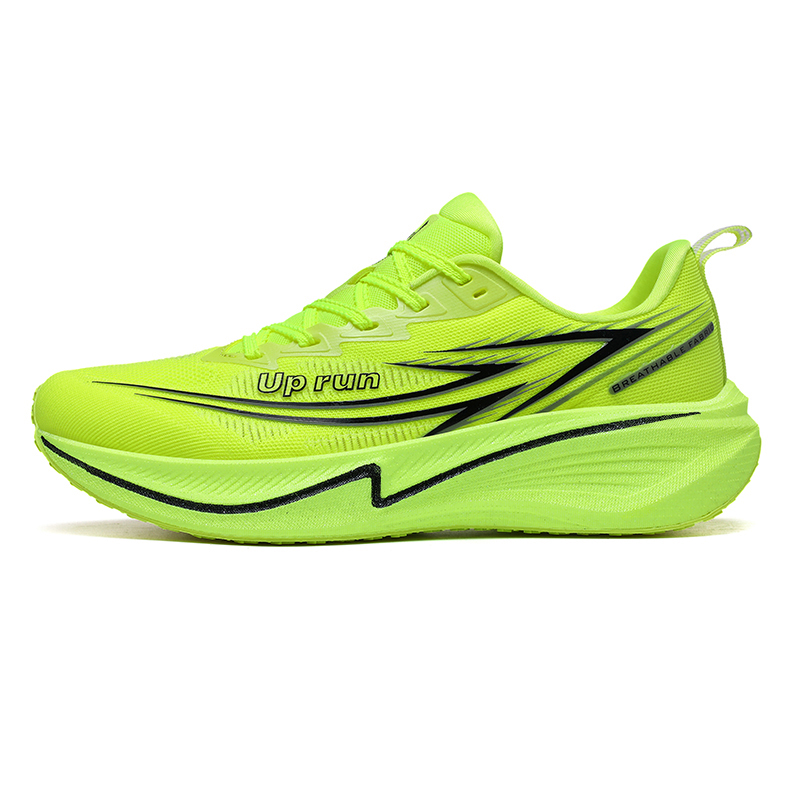 Up Run Running Shoes Unisex Neon Green