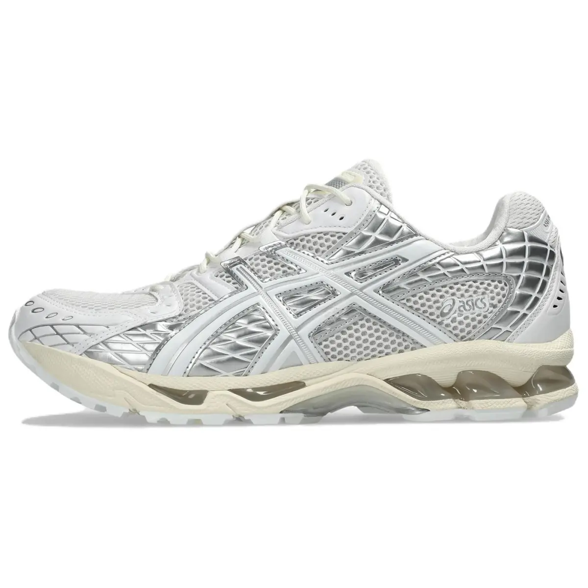 ASICS GEL Nimbus 10.1 Low top Casual Running Shoes Unisex White Silver