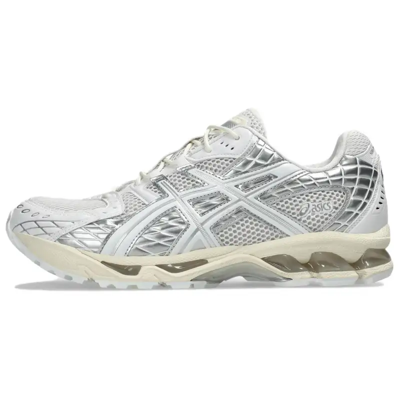 ASICS GEL Nimbus 10.1 Abrasion Resistant Low top Casual Running Shoes Unisex White Silver