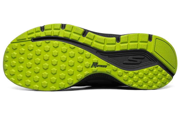 Мужские кроссовки Skechers (черно-зеленые) — Чёрныйжёлтый — фото 5