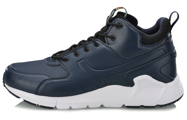 Li Ning Lightweight Mid top Running Shoes Unisex Blue White