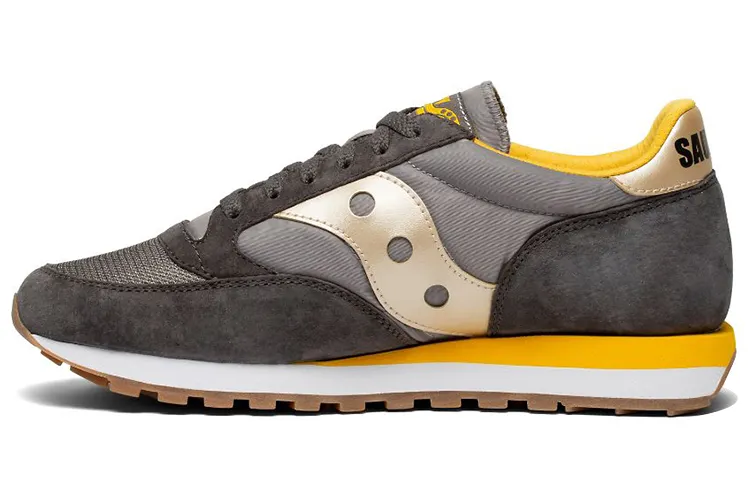 Saucony Jazz 81 Running Shoes Unisex Low Top Gray/Yellow