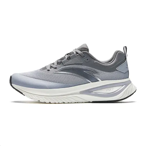 Anta Cushioning Abrasion Resistant Breathable Low top Running Shoes Men's Gray