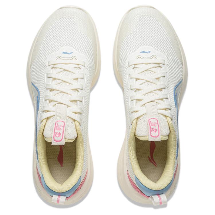 Li Ning Slip Resistant Coverage Support Low top Casual Running Shoes Women’s Ivory Pink