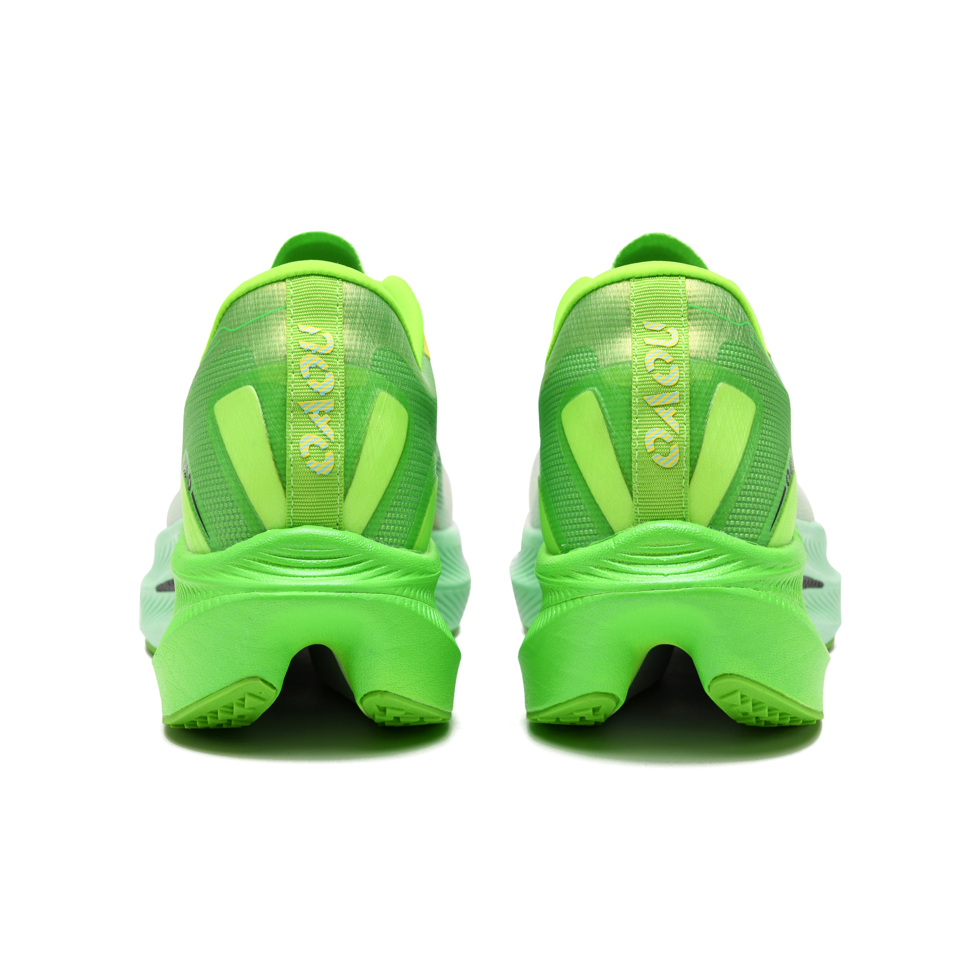 OAOU Training Running Shoes Unisex Neon Green White Gradient