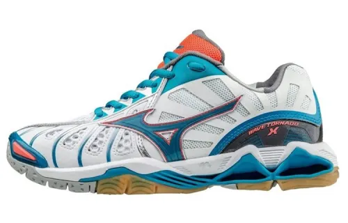 Mizuno Wave Tornado Fashion Textile, Synthetic Leather Slip Resistant, Abrasion Resistant, Breathable Low top