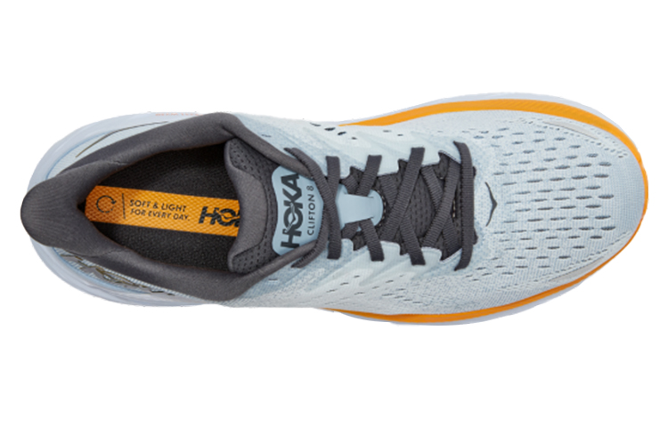 HOKA ONE ONE Clifton 8 Blue Fog Orange