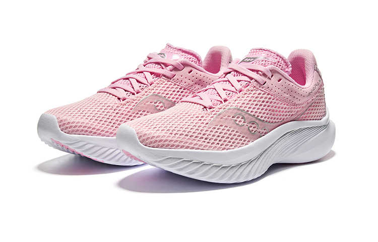 Saucony Kinvara Elite 14 Mesh Cushioning Breathable Coverage Lightweight Low top Running Shoes Women’s Pink