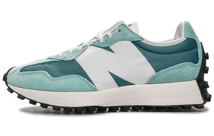 Женские кроссовки New Balance 327 (синие с белым и черным)