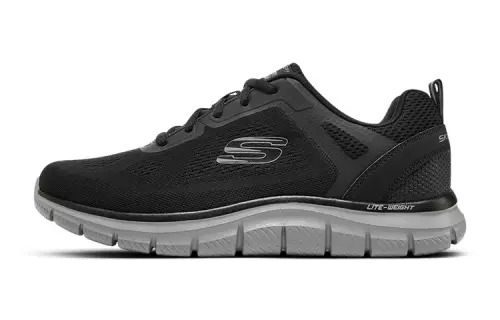 Skechers Track Broader Trainers 'Black Grey'