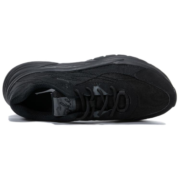 Erke Slip Resistant And Breathable Slip Resistant And Breathable Low top Running Shoes Men’s Black
