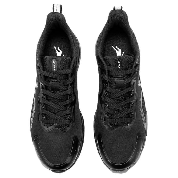 QIAODAN Slip Resistant Abrasion Resistant Slip Resistant Abrasion Resistant Low top Casual Running Shoes Men’s Black