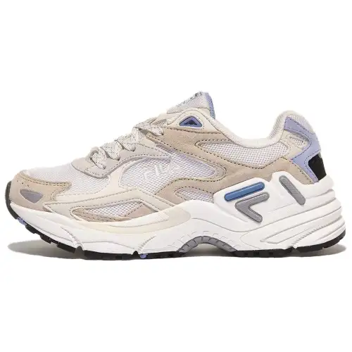 FILA Catapult Synthetic Leather Low top Chunky Sneakers Unisex White Brown Blue Korean Style