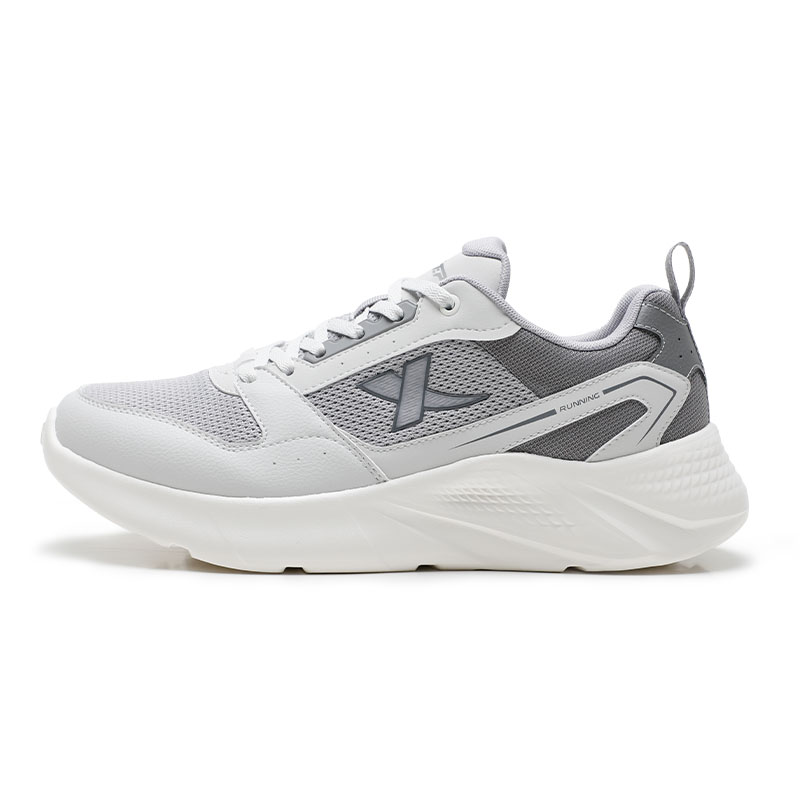 XTEP Breathable Lightweight Breathable And Lightweight Low top Casual Running Shoes Men’s Gray