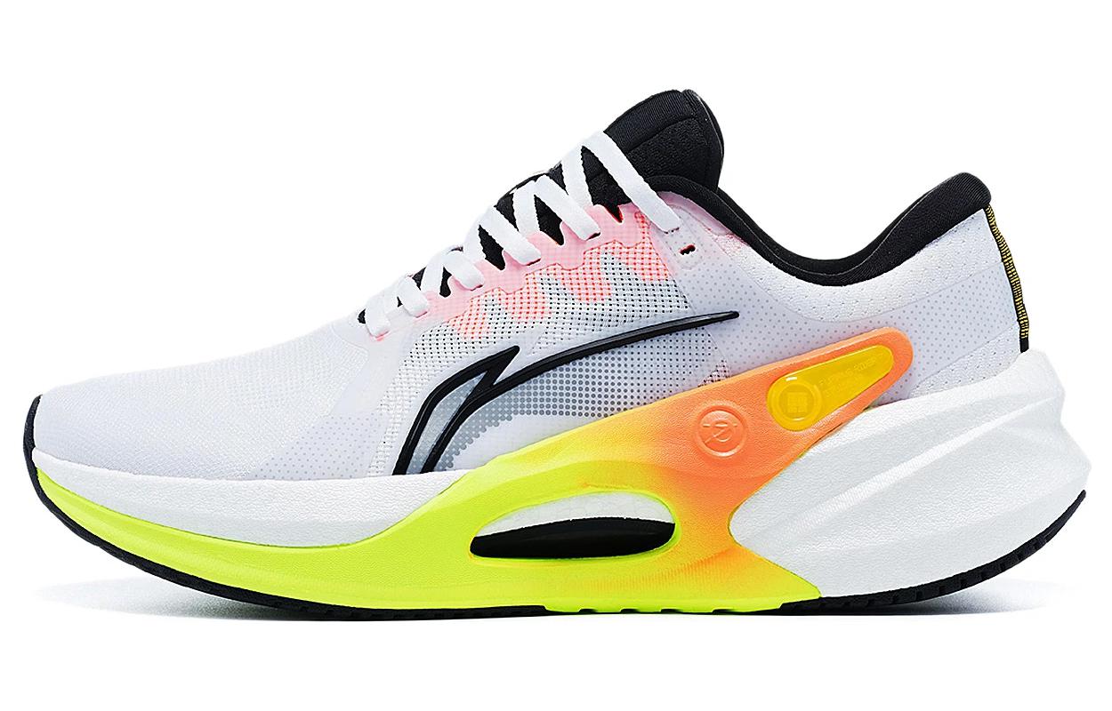 LiNing Furious Rider 7.0 Abrasion Resistant Breathable Low Top Running Shoes Men's White Black Gray