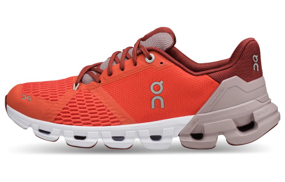 On Cloudflyer Running Shoes Women’s Low Top Red