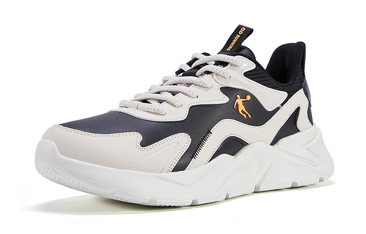 QIAODAN Versatile Slip Resistant Abrasion Resistant Slip Resistant Abrasion Resistant Low top Running Shoes Men’s