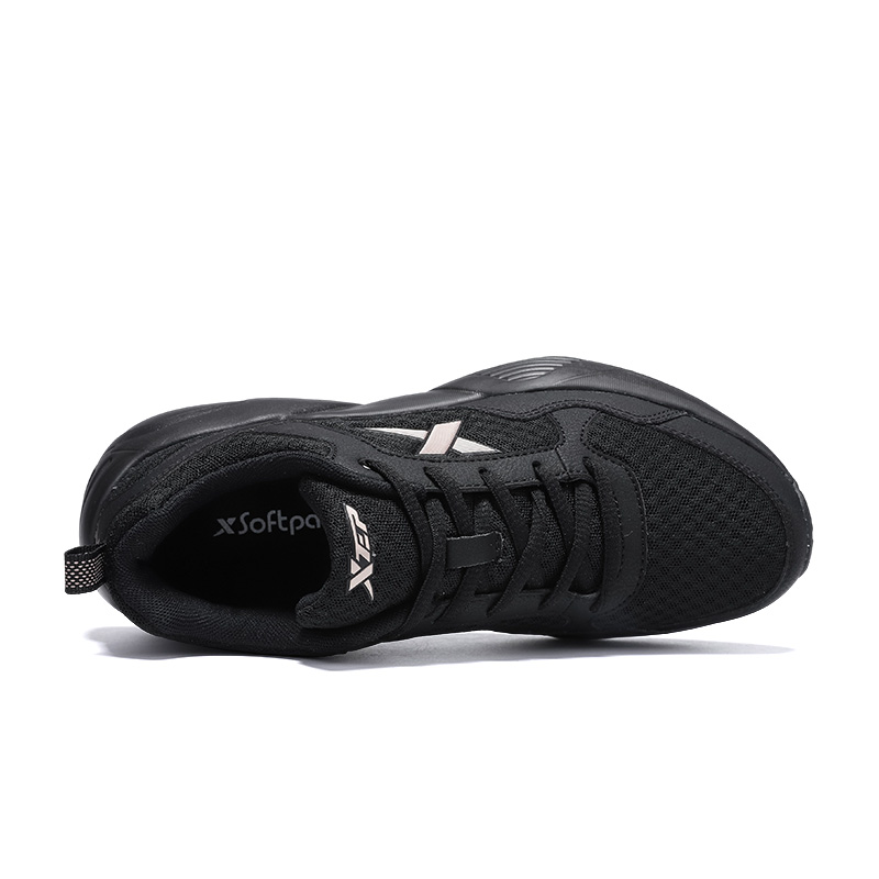 XTEP Cushioning, Wear Resistant Low top Casual Running Shoes Women’s Black Rose Gold