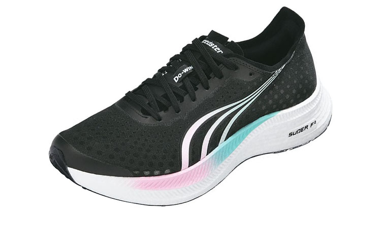 DO WIN Kamikaze SE Mesh Cushioning Slip Resistant Abrasion Resistant Low top Marathon Running Shoes Unisex Black
