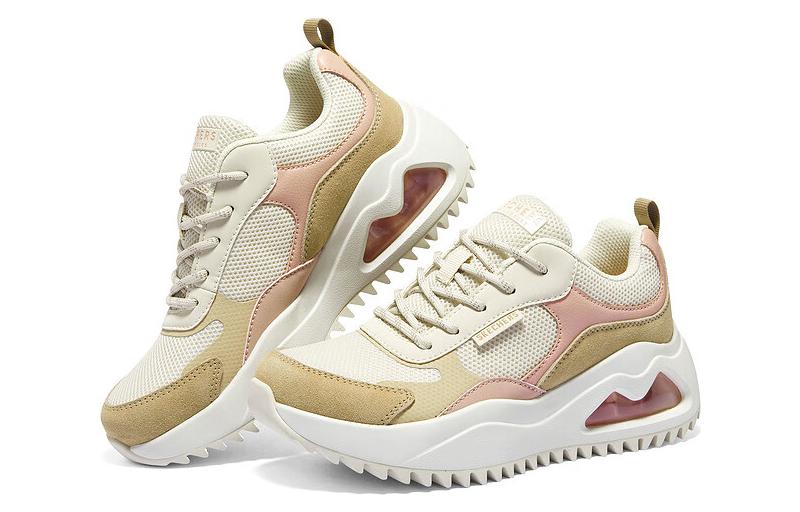 Skechers Street Uno Peaks Shoes ‘White Tan Pink’ Women’s