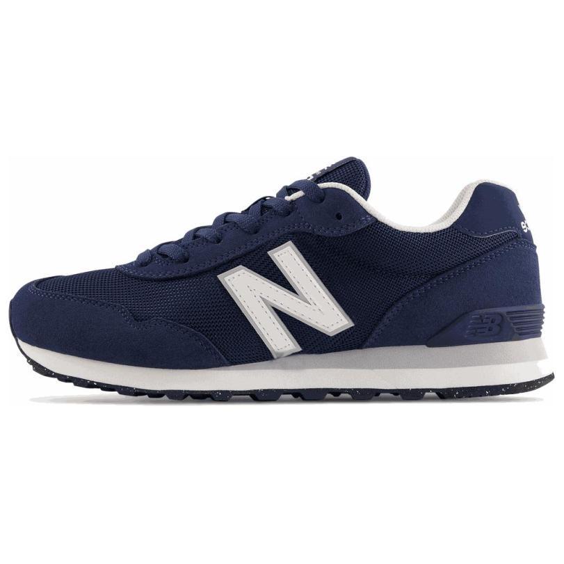 New Balance NB 515 comfortable, versatile and wear-resistant low-top rubber/polyester fiber/fabric running shoes for men, navy blue