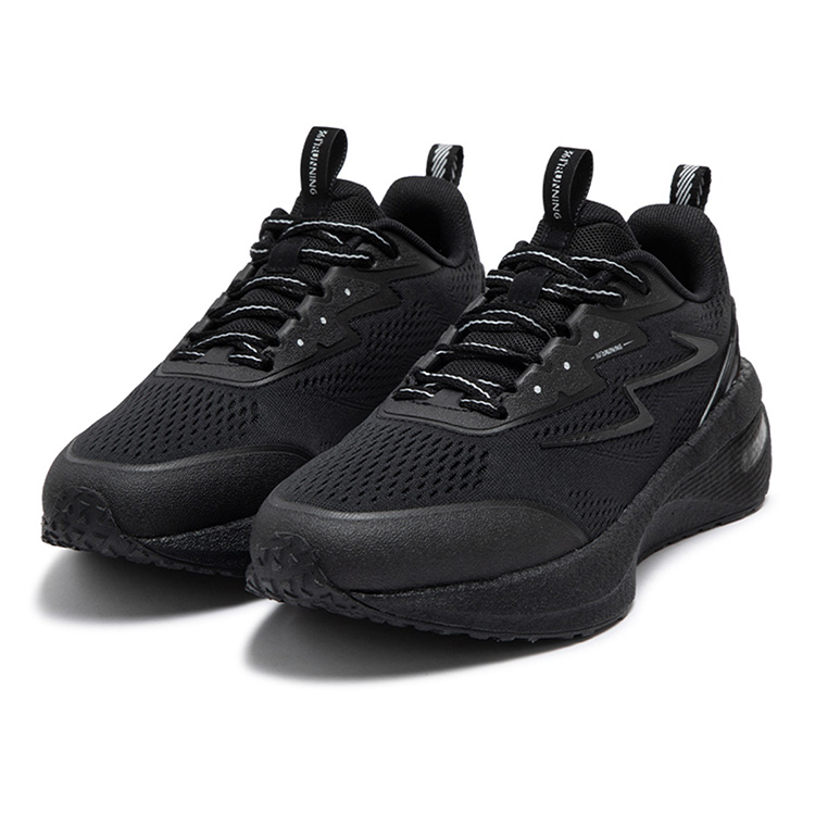 361° Popping Foam Slip Resistant, Abrasion Resistant, Breathable Low top Casual Running Shoes Women’s Obsidian Black