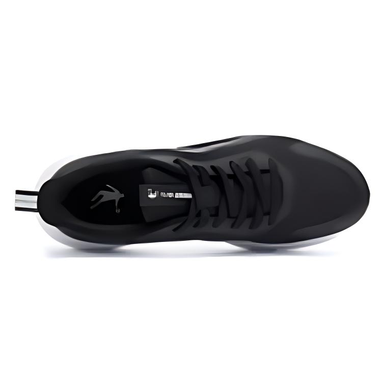 QIAODAN Cushioning Slip Resistant Low top Running Shoes Men’s Black White Gray