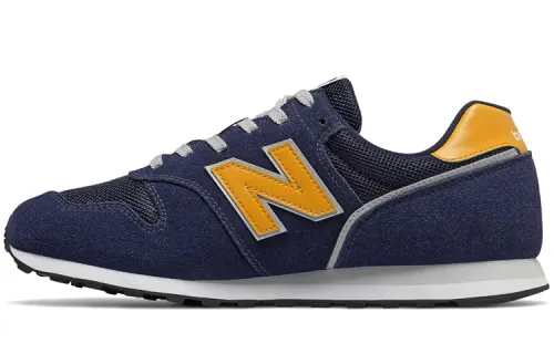 New Balance NB 373 Athleisure Low top Running Shoes Men's Black Yellow D Width