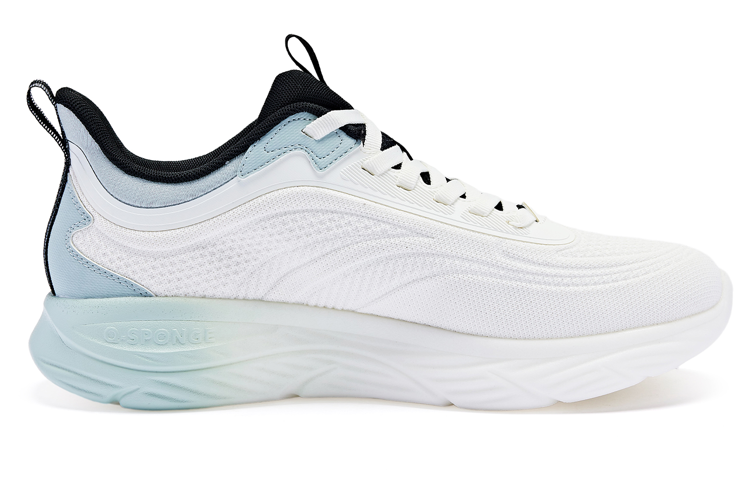 QIAODAN Comfortable Cushioning, Wear Resistant Low top Running Shoes Men’s White Green
