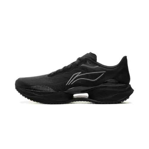 Li Ning Super Light 22 Low top Long Distance Running Sprint Running Shoes Men's Pure Black