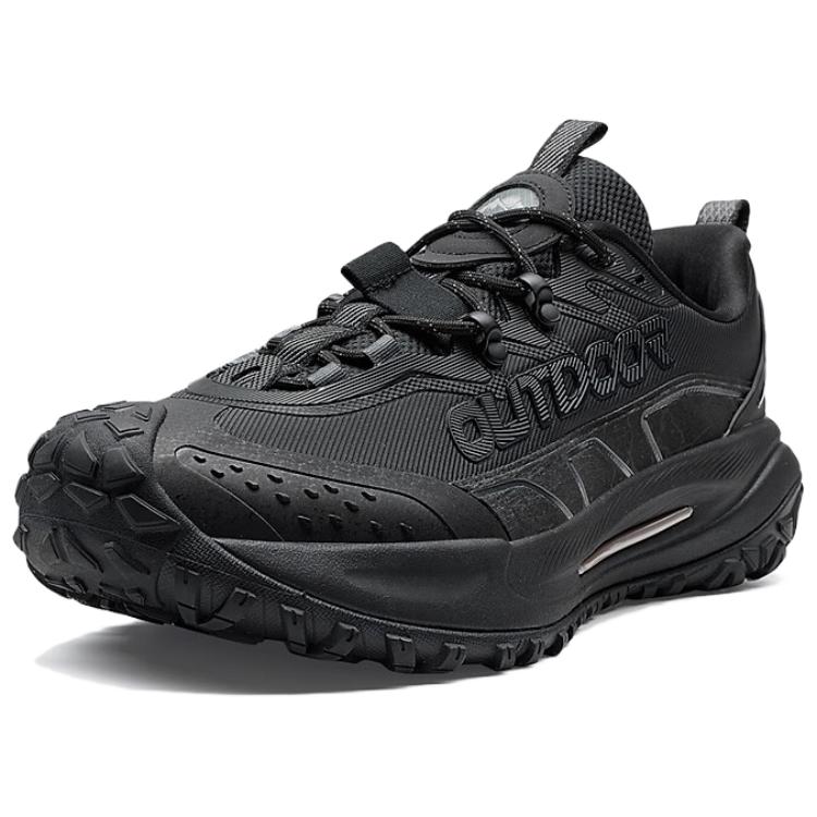 XTEP Slip Resistant And Abrasion Resistant Coverage Low top Outdoor Shoes Men’s Black
