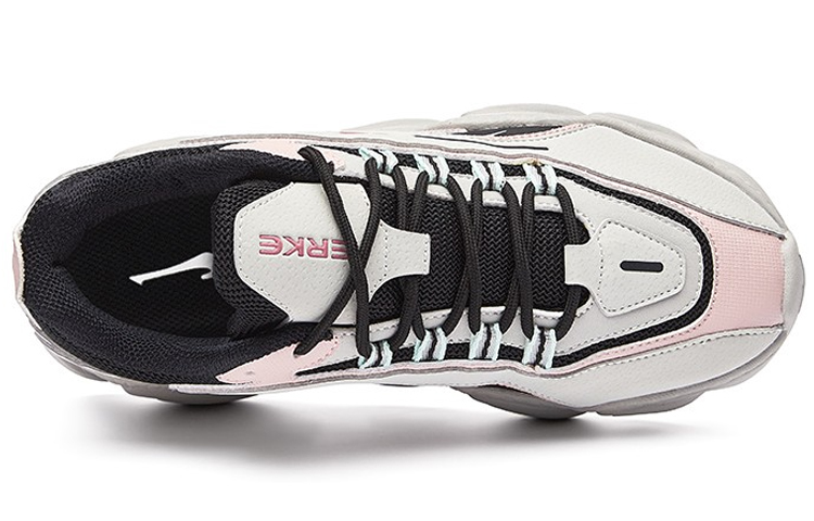 Erke Slip Resistant, Abrasion Resistant, Breathable Low top Running Shoes Women’s Light Gray