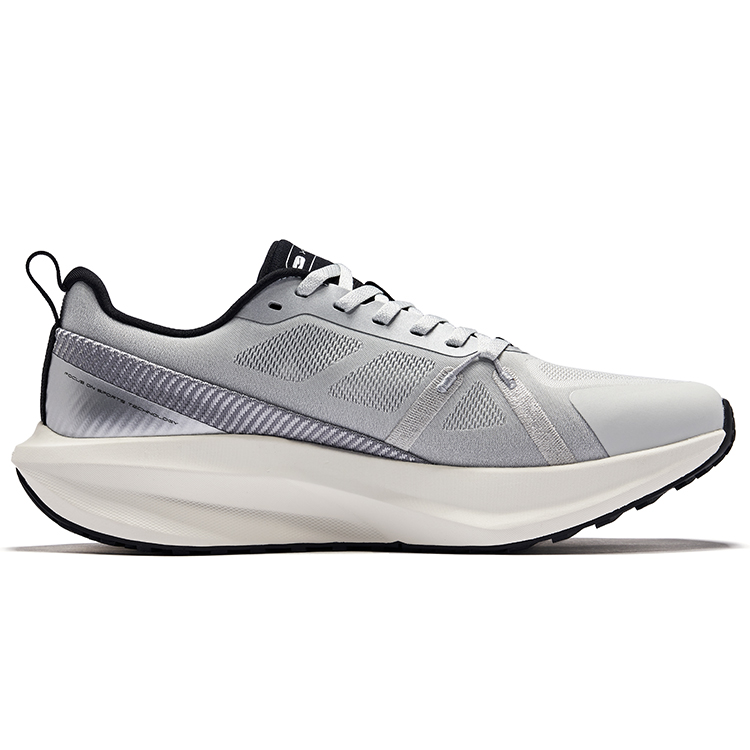 Erke Low top Qidan Technology City Commuting Running Shoes Men’s White Dew Gray Snow Gray