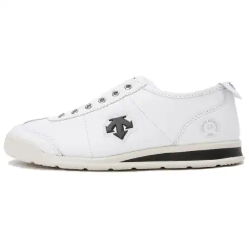 DESCENTE Abrasion Resistant Low top Running Shoes Unisex White