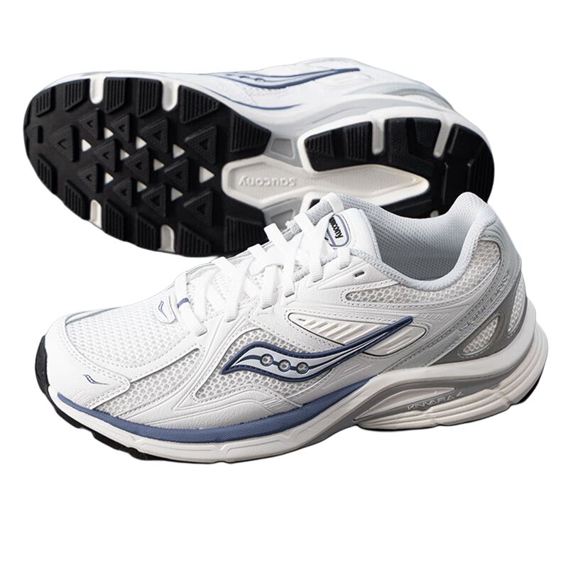 Saucony Kinvara Essence 4 Slip Resistant Abrasion Resistant Low top Casual Running Shoes Unisex White Blue
