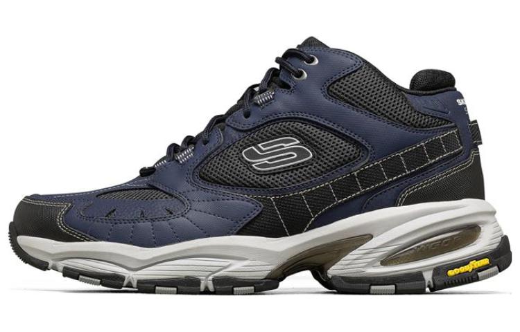 Skechers Vigor 3.0 Synthetic Leather Mid top Chunky Sneakers Men's Marine Blue