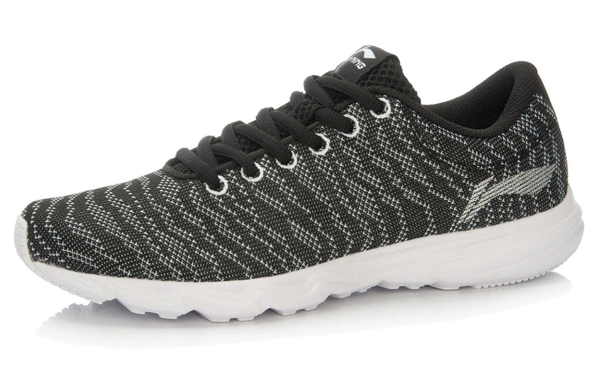 Li Ning Hongyan Breathable Low top Running Shoes Women’s Black White