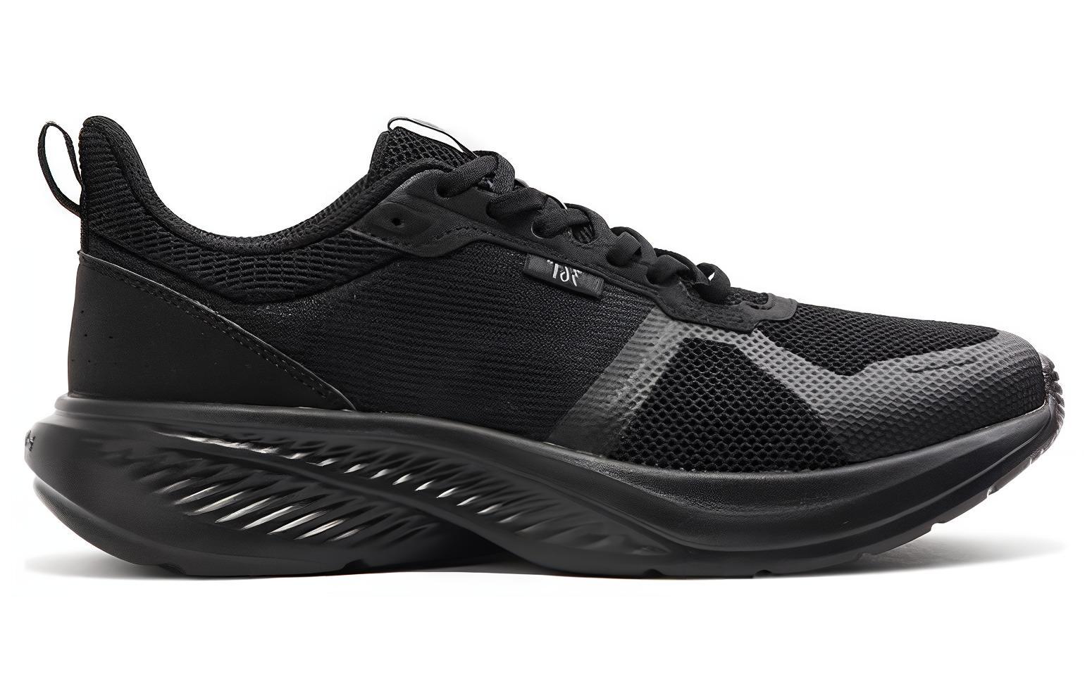 361° Comfortable Abrasion Resistant Breathable Low top Running Shoes Men’s Black Gray
