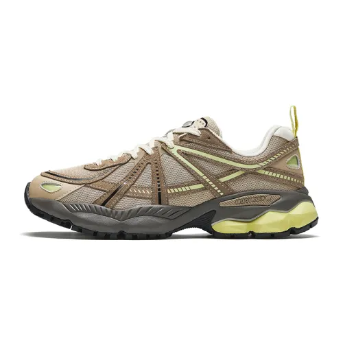 Anta Champion All Weather Series Slip Resistant And Breathable Low top Chunky Sneakers Men's Brown Green