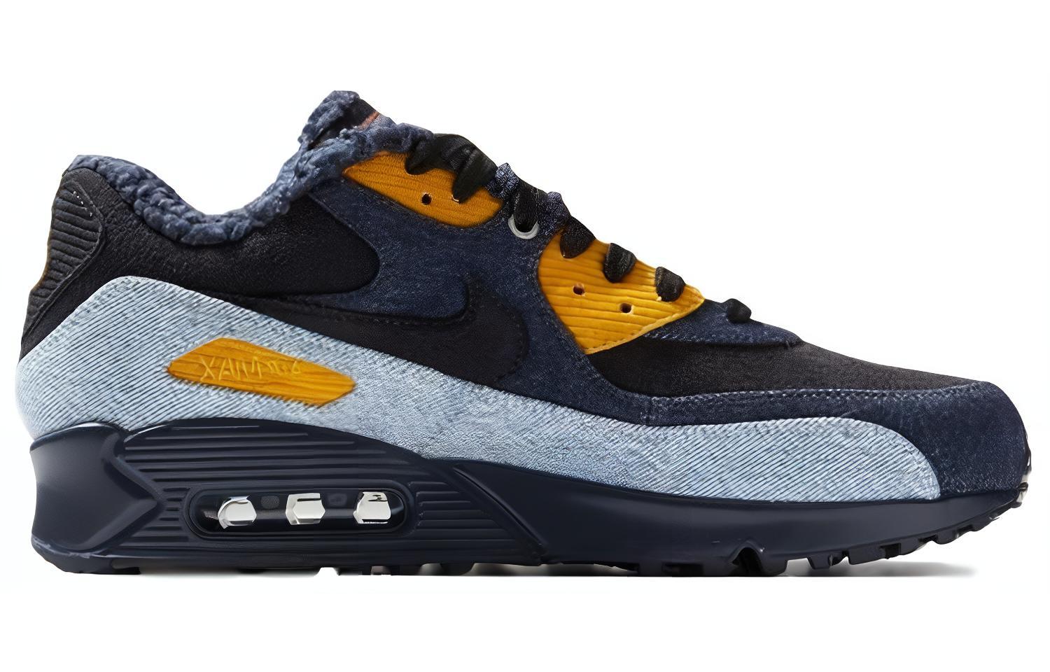 Кроссовки Levis x Nike Air Max 90 (синие денимовые) — Синий — фото 2