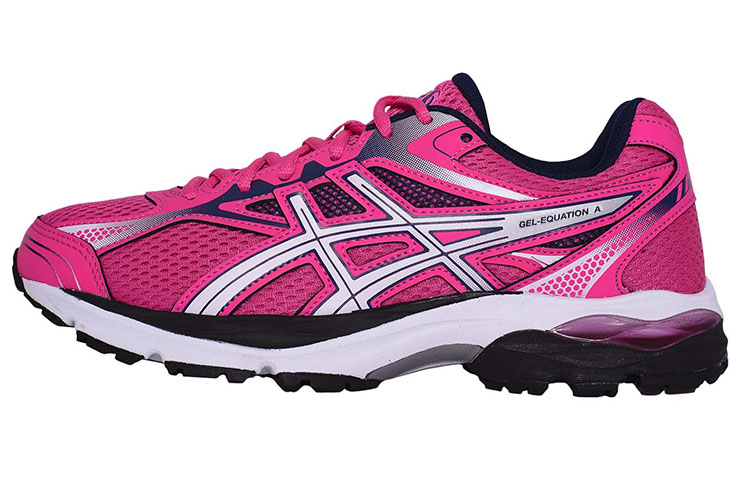 ASICS Gel Equation Running Shoes Women's Low Top Pink/White