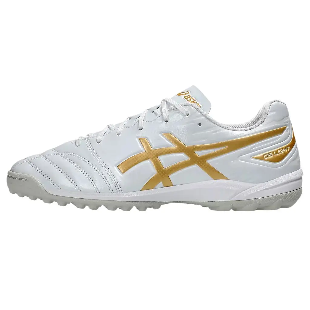 ASICS Ds Light Club Abrasion Resistant Soccer Shoes Unisex White Wide Fit