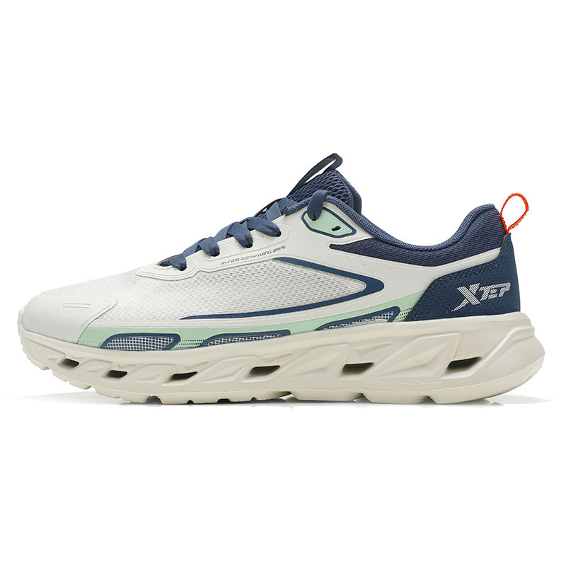XTEP Cushioning Breathable Low top Outdoor Shoes Men’s Tea White Ink Teal